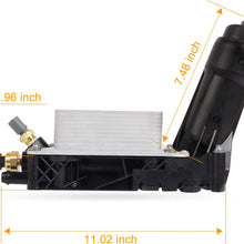 68105583AF Engine Oil Cooler Filter Housing Adapter | Compatible With 2014-2017 Chrysler 200, 300 | Dodge Challenger, Grand Caravan | Jeep Grand Cherokee, Wrangler | Ram 3.6L V6 | Replaces 68105583AA