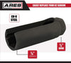ARES 70094 | 1/2-Inch Drive by 7/8-Inch (22mm) Offset Oxygen Sensor Socket | Wire Gate Accesses Sensor from The Side, Preventing Damage to Wires