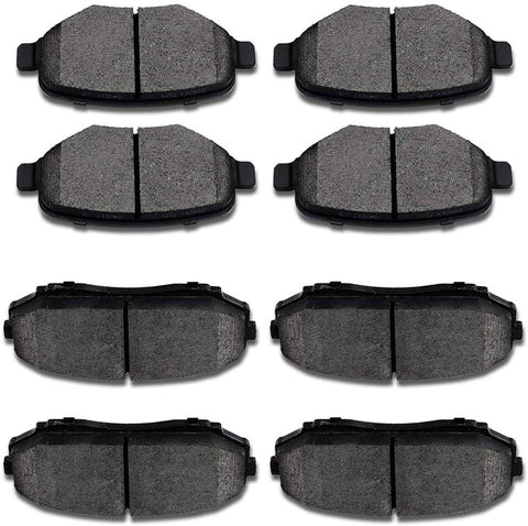 SCITOO Ceramic Pads Full Set Front Rear Brakes Pad fit for 2007 2008 2009 2010 Ford Edge,2007-2010 Lincoln MKX,2007-2012 Mazda CX-7,2007-2014 Mazda CX-9