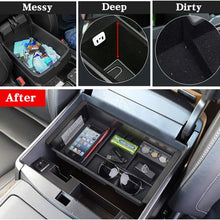 Jaronx Center Console Organizer Tray+Coin Holder for Chevy Silverado/GMC Sierra 1500 (2014-18) and 2500/3500 HD (2015-19) / Chevy Suburban/Tahoe/GMC Yukon (2015-20),Armrest Secondary Storage Box