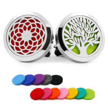 RoyAroma 2PCS 30mm Car Aromatherapy Essential Oil Diffuser, Stainless Steel Locket