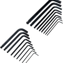 Allen Wrench Set (36 Wrench Set in SAE and Metric) Long and Short Arm Ball End Hex Keys