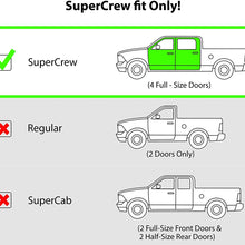 CLIM ART in-Channel Incredibly Durable Rain Guards for Ford F150 15-20 SuperCrew, Original Window Deflectors, Vent Deflector, Vent Window Visors, Dark Smoke Truck Accessories, 4 pcs - 615010