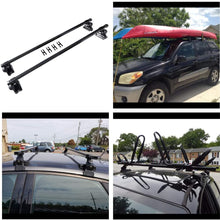 HTTMT Adjustable Complete Roof Rack System With Lock Universal Fit For Vehicles Without Roof Side Rail
