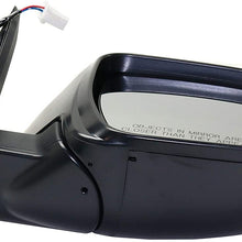 Kool Vue Mirror Compatible with Nissan Rogue 2016-2018 Passenger Side Power Manual Folding Non-Heated (Jpn Blt 2016)/(Kor Blt 2018)/(USA Blt 2017-2018) Paintable