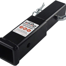 TOPTOW Hitch Extender, Fits for 2 inch Receiver, 7 inch Extension Length, with 5/8 inch Hitch Pin