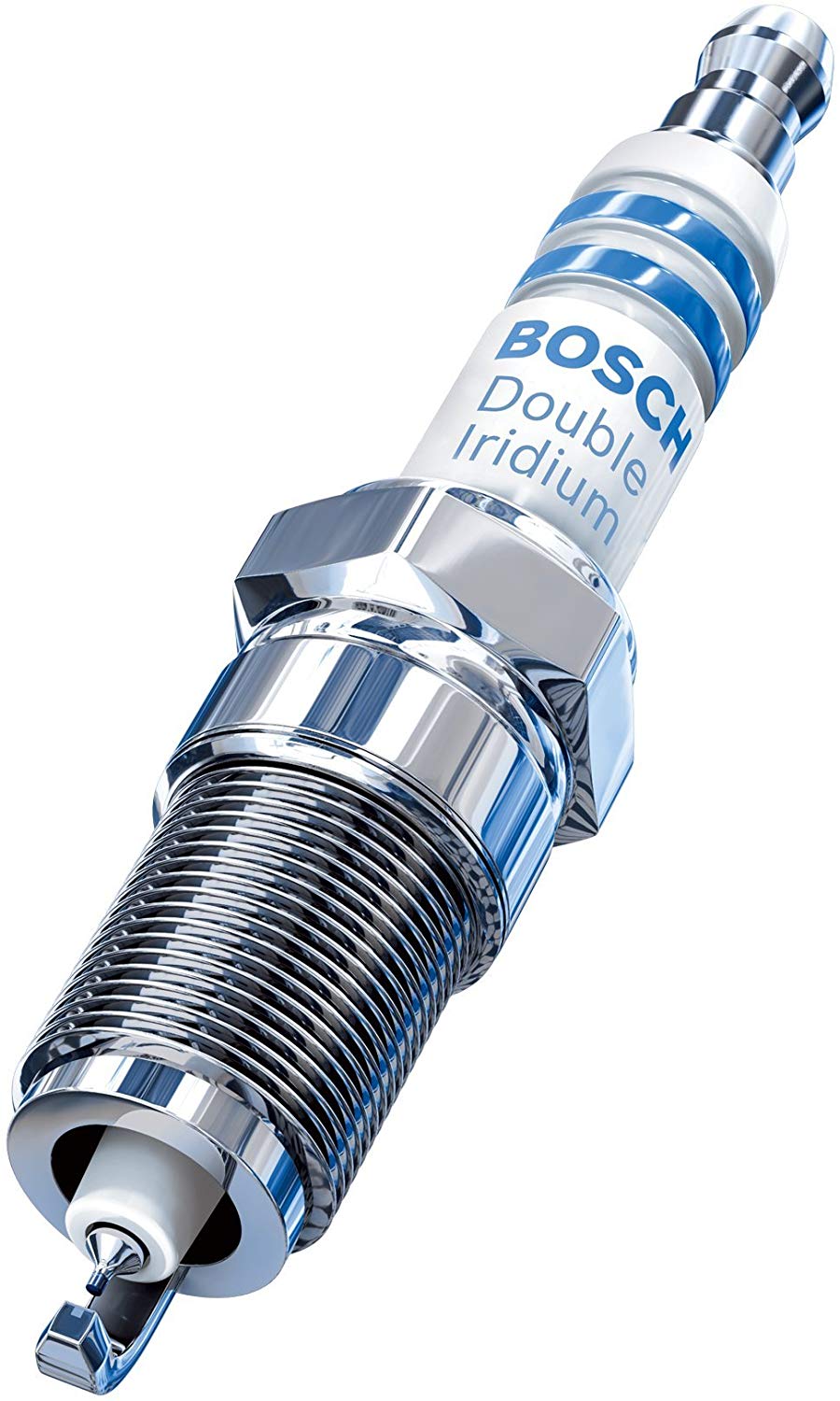 Bosch 9607 Double Iridium Spark Plug, Up to 4X Longer Life (Pack of 1)