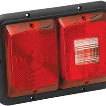 Bargman 34-84-008 Tail Light (Horizontal Mount Dual with Stop/Turn/Tail & Backup - Black Base)