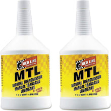 Red Line (50204) SAE 75W80 API GL-4 Manual Transmission and Transaxle Lubricant - 1 Quart (Pack of 2)