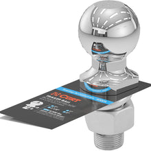 CURT 40004 Chrome Trailer Hitch Ball, 6,000 lbs, 2-Inch Diameter, 1 x 2-1/2-Inch Shank
