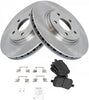 TRQ Front Brake Pad & Rotor Kit Set Premium Semi-Metallic for Chevy Pontiac