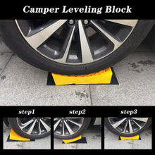 ROBLOCK Camper Leveling Blocks 2 Pack Kits Heavy Duty Curved Leveler Blocks Works for 30,000 LBS RV, Trailer, Campers