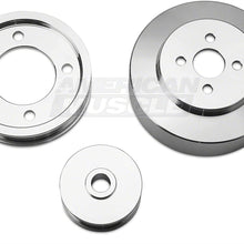 SR Performance Underdrive Pulleys - Polished - for Mustang 5.0L 1994-1995