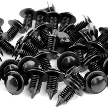 GOOACC OEM # N805155-S Interior Door Panel Clip Nylon Automotive Clips Rivet Retainer Fender Bumper Fasteners Clips for Ford and Dodge (2919T Qty: 25 for Ford)