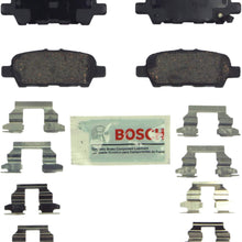 Bosch BE905H Blue Disc Brake Pad Set w/Hardware: Infiniti (EX, FX, G, JX, M, Mh, Q, QX); Nissan: Z, Altima, Juke, Leaf, Maxima, Murano, Pathfinder, Quest, Rogue, Sentra, X-Trail; Renault; Suzuki, Rear