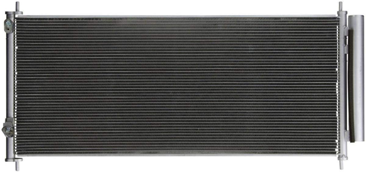 VioletLisa All Aluminum Air Condition Condenser 1 Row Compatible with 2011-2015 CR-Z 2010-2014 Insight 1.3L L4 Without Oil Cooler