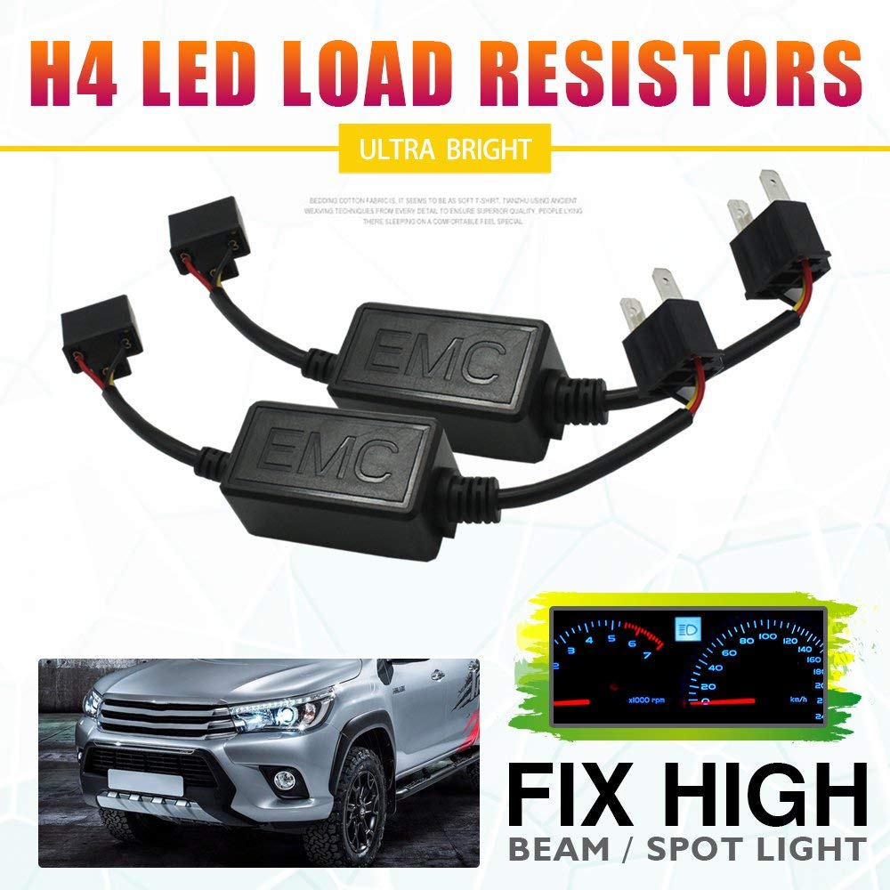 LINGDA MODIFY-GT H4 9003 LED Headlight Canbus LED Compatibility Decoder Anti-Flicker Error Canceller Relay Resistor Adapter