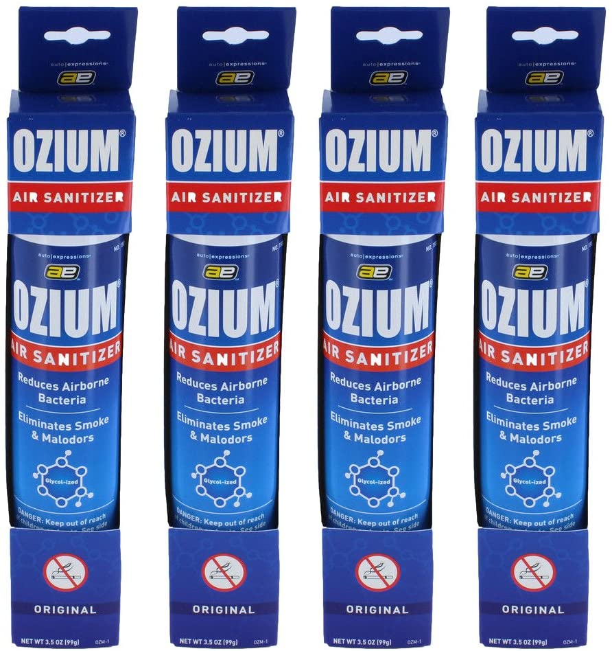 Ozium Air Freshener & Sanitizer Spray (3.5 oz) - Original - 4 Pack