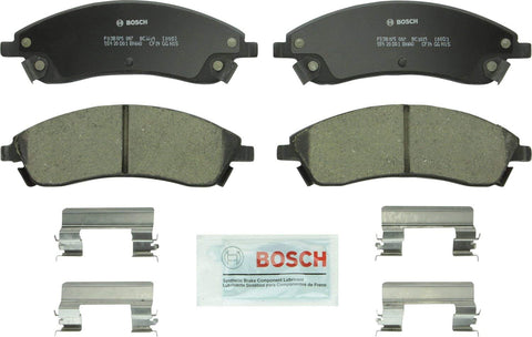 Bosch BC1019 QuietCast Premium Ceramic Disc Brake Pad Set For Cadillac: 2006-2007 CTS, 2004-2009 SRX, 2005-2008 STS; Pontiac: 2004-2005 Bonneville; Front