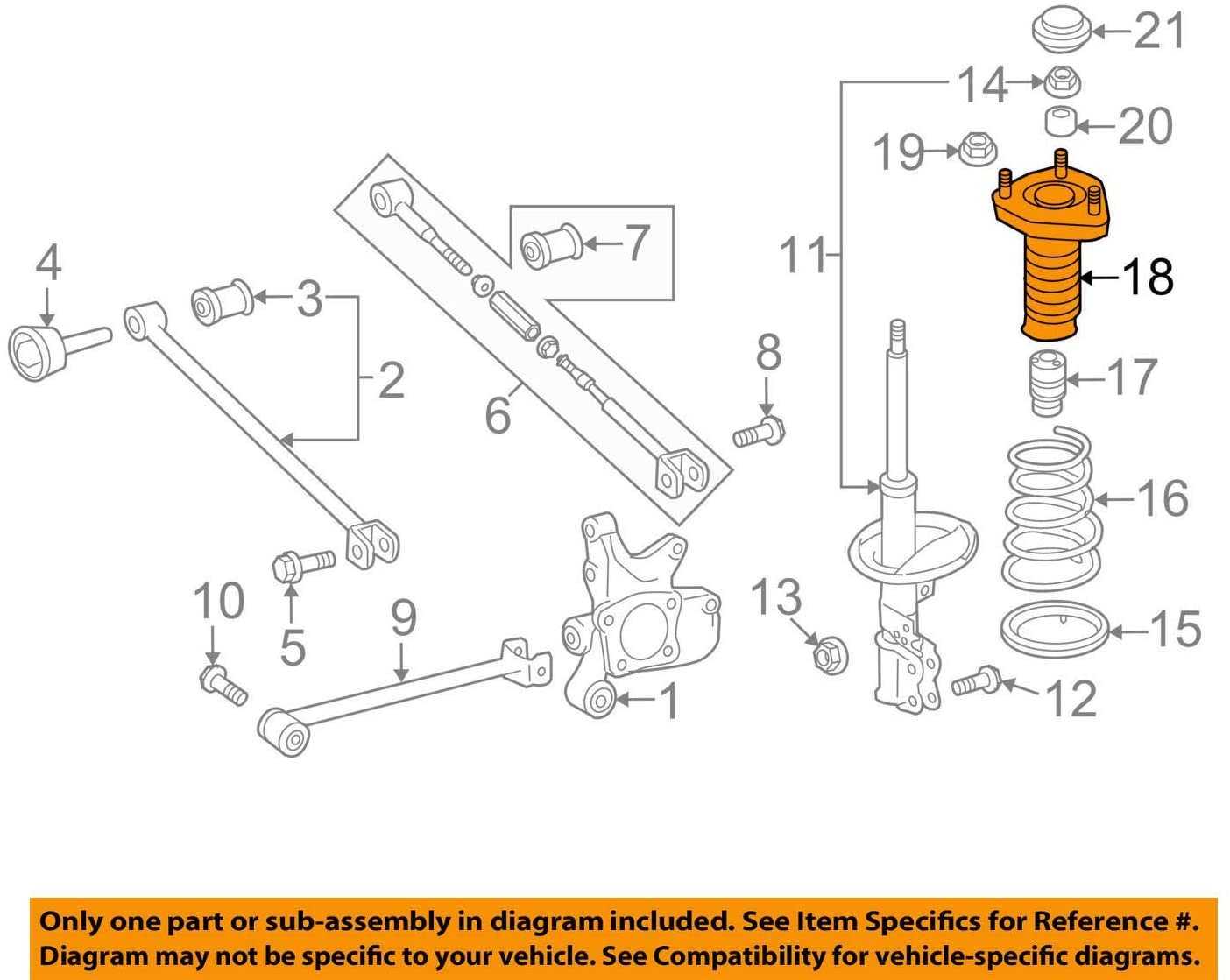 TOYOTA 48760-48050 Suspension Strut Mount