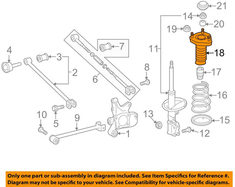 TOYOTA 48760-48050 Suspension Strut Mount