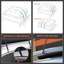 LIMINK Car Roof Cargo Carrier Bag 15 Cubic Feet Rooftop Bag PVC Coated Waterproof Zipper with Anti-Slip Mat 8 Reinforced Straps 4 Door Hooks, for Any Car
