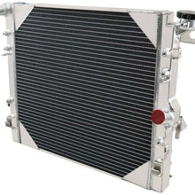 OzCoolingParts 2 Row Core All Aluminum Radiator for 2007-2015 08 09 10 11 12 13 14 Jeep Wrangler JK 3.6L 3.8L V6 Manual