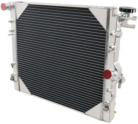OzCoolingParts 2 Row Core All Aluminum Radiator for 2007-2015 08 09 10 11 12 13 14 Jeep Wrangler JK 3.6L 3.8L V6 Manual