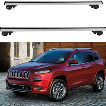WHEELTECH Roof Rack Cross Bar Rail fit For Jeep Cherokee 2014-2018 Cargo Racks Rooftop Cargo Luggage Baggage silver Crossbars