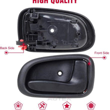 AUTEX 4pcs Black Interior Door Handles Compatible with Toyota Corolla 1993-1997 Door Handles Front Rear Left Right Door Handles Driver Passenger