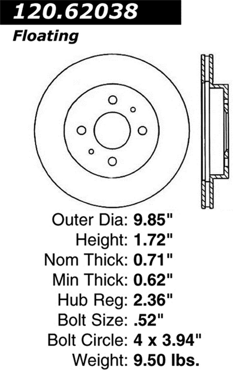 Stoptech 127.62038R Auto Part