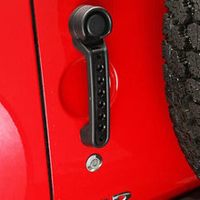 3pcs/Set Aluminum Side Door Grab Handle Knobs Cover Trim for Jeep Wrangler JK & Unlimited 2 Door 2007-2017 Handle Pull (black)