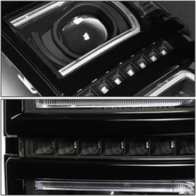 DNA Motoring HL-LB-CS15-BK-CL1 LED DRL+Tube Bar Projector Headlight Black/Clear[14-15 Chevy Silverado]