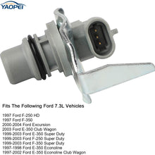 F7TZ-12K073-B Camshaft Position Sensor for Ford 7.3L Powerstroke F-250,F-350 Super Duty,E-350 Club Wagon,Econoline Replace OE# F7TZ-12K073-A