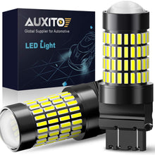 3157 LED Reverse Light Bulbs, AUXITO 1400 Lumens 4014 102-SMD 3056 3156 3057 4157 LED Bulbs with Projector for Backup Reverse Lights Tail Brake Signal Lights, 6000K Xenon White