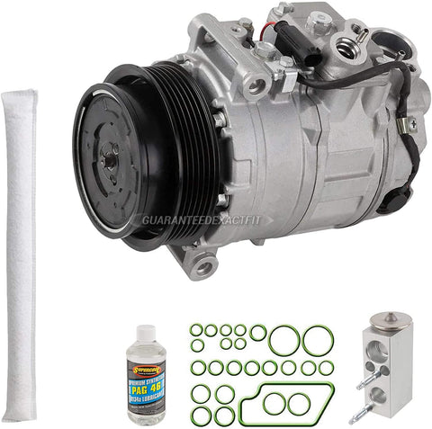 For Mercedes C250 SLK250 2012-2015 AC Compressor & A/C Repair Kit - BuyAutoParts 61-93554RK New