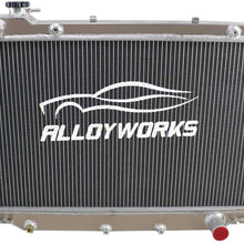 ALLOYWORKS 4 Row Aluminum Radiator For 1990-1998 Toyota Landcruiser 80 Series 1HZ/1HDT Turbo Diesel