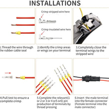 jabtraxx 240Pcs Car Wire Connector Plug Kit Waterproof Motorcycle Auto Electrical Wire Connector Terminal Plug 1 2 3 4 5 6 Pin with 5-30 Fuses Assortment Kit for Car, Motorcycle, Truck, Boat