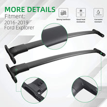 OTUAYAUTO Roof Rack Crossbars Replacement for 2016-2019 Ford Explorer, Luggage Racks Cross Bars, Black Matte Roof Racks