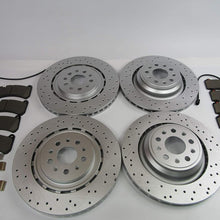 Maserati Ghibli Quattroporte 2014-16 front & rear brake pads rotors TopEuro LOW DUST #519