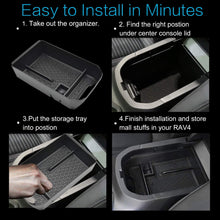 MECHCOS Compatible with fit for 2019 2020 Toyota RAV4 Center Console Organizer Armrest Secondary Storage Box Holder Container Divider Glove Pallet Tray