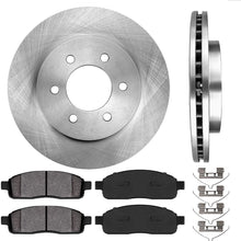 [ 4WD ] FRONT 329.5 mm Premium OE 6 Lug [2] Brake Disc Rotors + [4] Metallic Brake Pads CRK12426