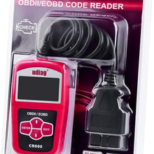 udiag OBD2 Scanner OBD Car Diagnostic Tool Cars Code Reader Obdii Scanners Scanner for Car Automotive Tools Check Engine Light MIL Error Meaning Read Erase Fault Codes Identify Vehicle VIN CID CVN