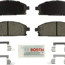 Bosch BE691H Blue Disc Brake Pad Set with Hardware for Select Acura MDX; Infiniti Q45, QX4; and Nissan Pathfinder, X-Trail Vehicles - FRONT