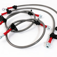 Rxmotor Acura Integra 90-93 Oil Brake Line Hose Set (Chrome / Red)