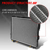 2320 OE Style Aluminum Core Cooling Radiator Replacement for Toyota Tundra 3.4L 4.0L AT MT 00-06