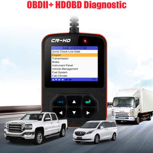 LAUNCH CReader HD Plus Heavy Duty Truck Obd2 Diagnostic Reader OBDII Scan Tool CRHD Truck Code Scanner with OBD-II Communication Modes 1-10 and J1587, J1708 and J1939 protocols