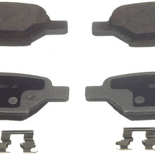 Wagner ThermoQuiet PD1033A Ceramic Disc Pad Set With Installation Hardware, Rear