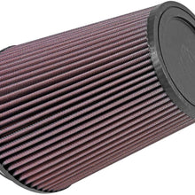 K&N Universal Clamp-On Air Filter: High Performance, Premium, Washable, Replacement Engine Filter: Flange Diameter: 5 In, Filter Height: 8 In, Flange Length: 1 In, Shape: Round Tapered, RU-2805XD