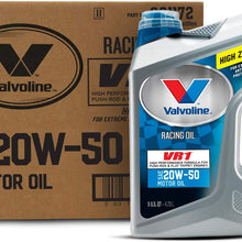 Valvoline VR1 Racing SAE 20W-50 Motor Oil 5 QT, Case of 3